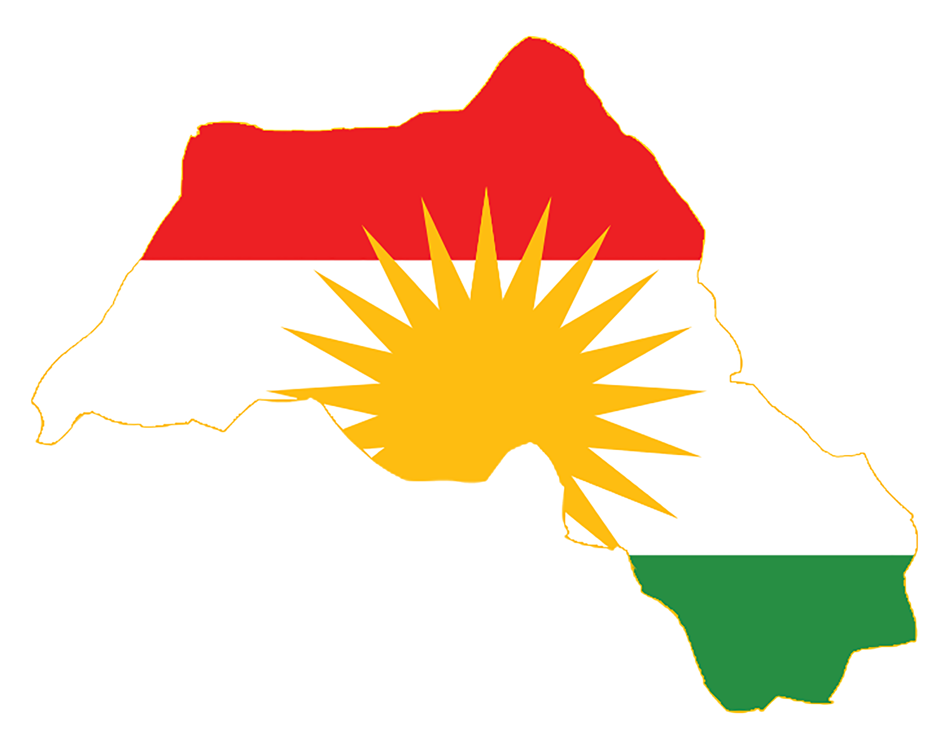 Kurdistan_Flag_Map